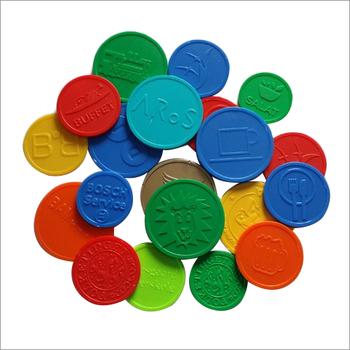 28 Mm Embarrassed Plastic Token Size: 6Mm Thickness