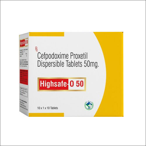 50mg Cefpodoxime Proxetil Dispersible Tablets General Medicines