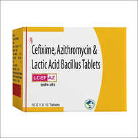 Cefixime Azithromycin and Lactic acid Bacillus Tablets