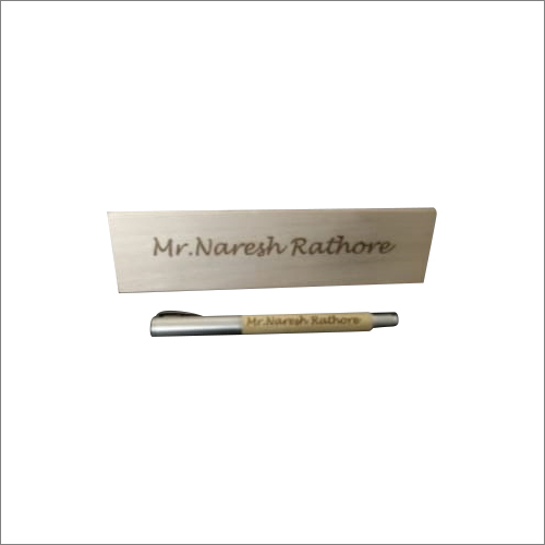 Engraved Wooden Pen With Stand