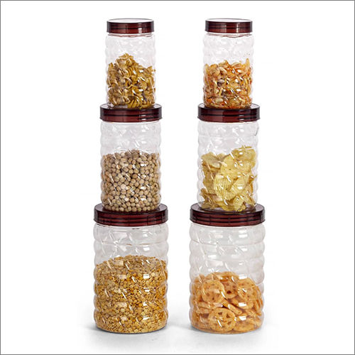 6 Pcs Plastic Grocery Container