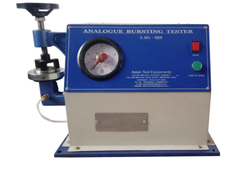 BURSTING STRENGTH TESTER Analogue model (single pressure gauge)
