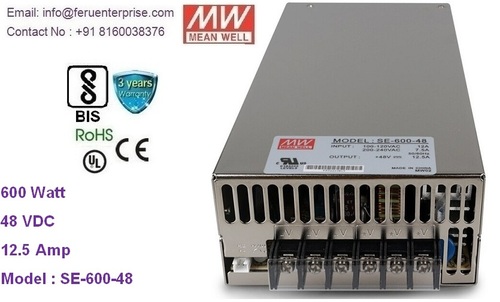 48VDC 12.5A MEANWELL SMPS Power Supply