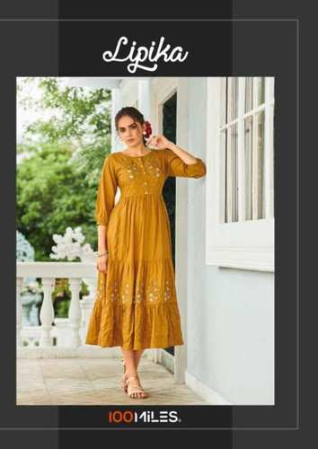 Cotton Long Flair Kurti