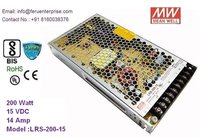 15VDC 15A MEANWELL SMPS Power Supply