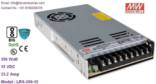 15VDC 25A MEANWELL SMPS Power Supply