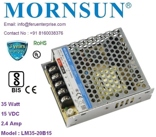 15VDC 2.5A MORNSUN SMPS Power Supply