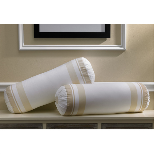 Soft Bolster Pillow - Cotton & Microfiber, Round Shape, White Color, 650 Grams Weight | Ideal for Home Comfort and Relaxation