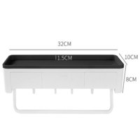 Bathroom Shelves Free Punching Storage Rack with Drawer Can Hang Towels for Toiletries Cosmetic Bathroom Accessories