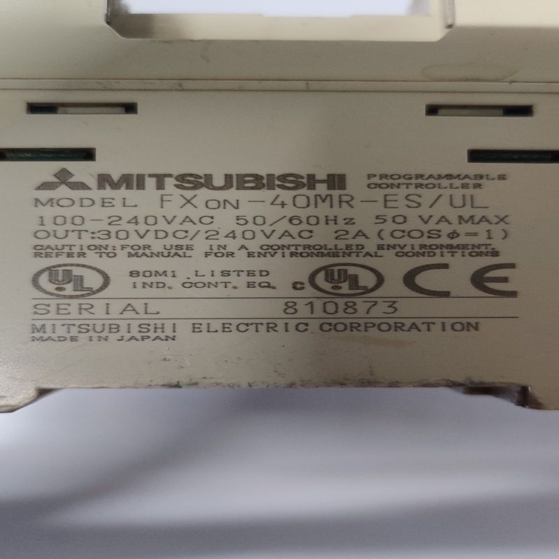 MITSUBISHI FX0N-40MR-ES/UL PROGRAMMBLE LOGIC CONTROLLER
