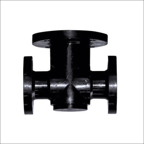 Black Pp Flange End Tee Equal Bypass