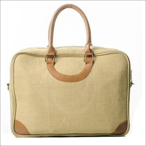 Plain Jute Laptop Bag