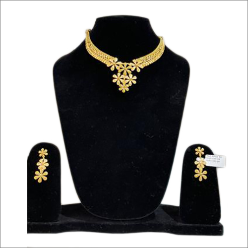 Floral Necklace Set By MAHAWAR JEWELLERS