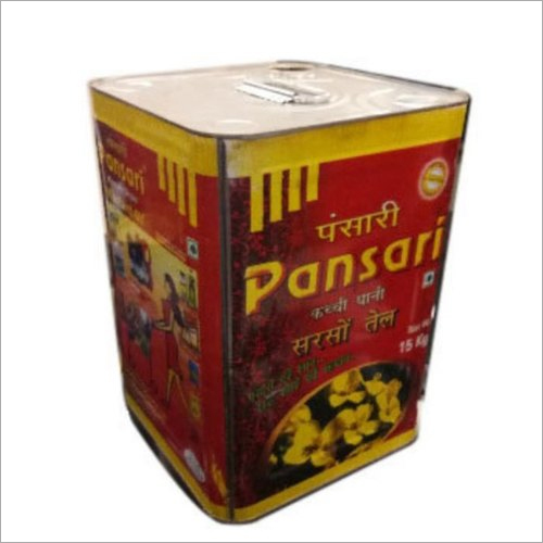Mustard Oil Printed Tin Container