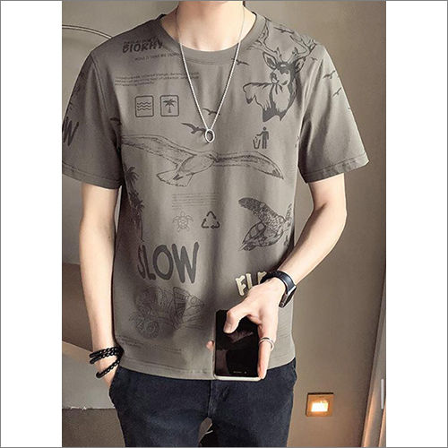 Mens Printed Cotton T-Shirt