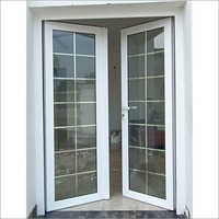 UPVC Double Door With Double Glass And Design Bars