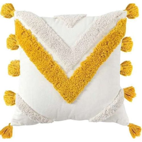 White Tufted Cushion