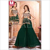 Ladies Partywear Sharara Suit