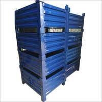 Rectangular Blue Mild Steel Storage Crate