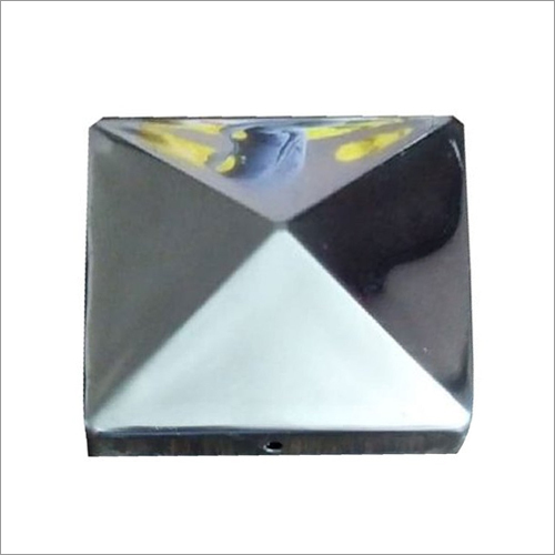 Stainless Steel Pyramid Fence Post Cap - SS304 Corrosion Resistant, Polished Surface Treatment, Rust Proof, Fencing Post Cap Type: Stainless Steel