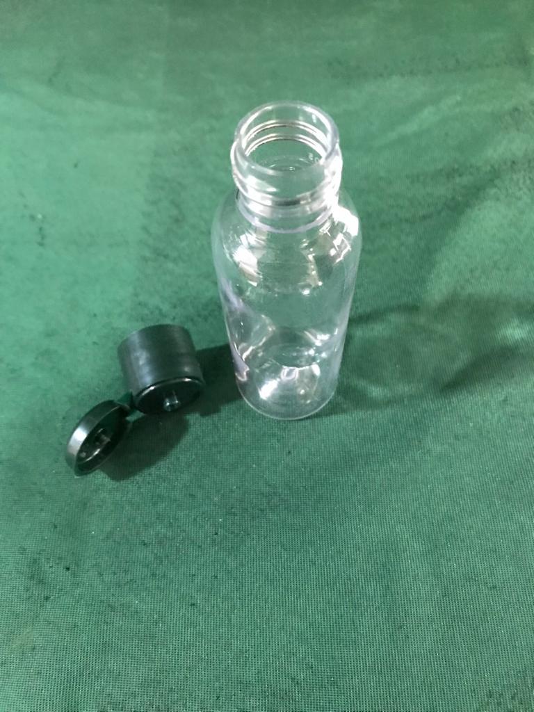 50ml Hair Oil Pet Bottle With Flip Top Cap