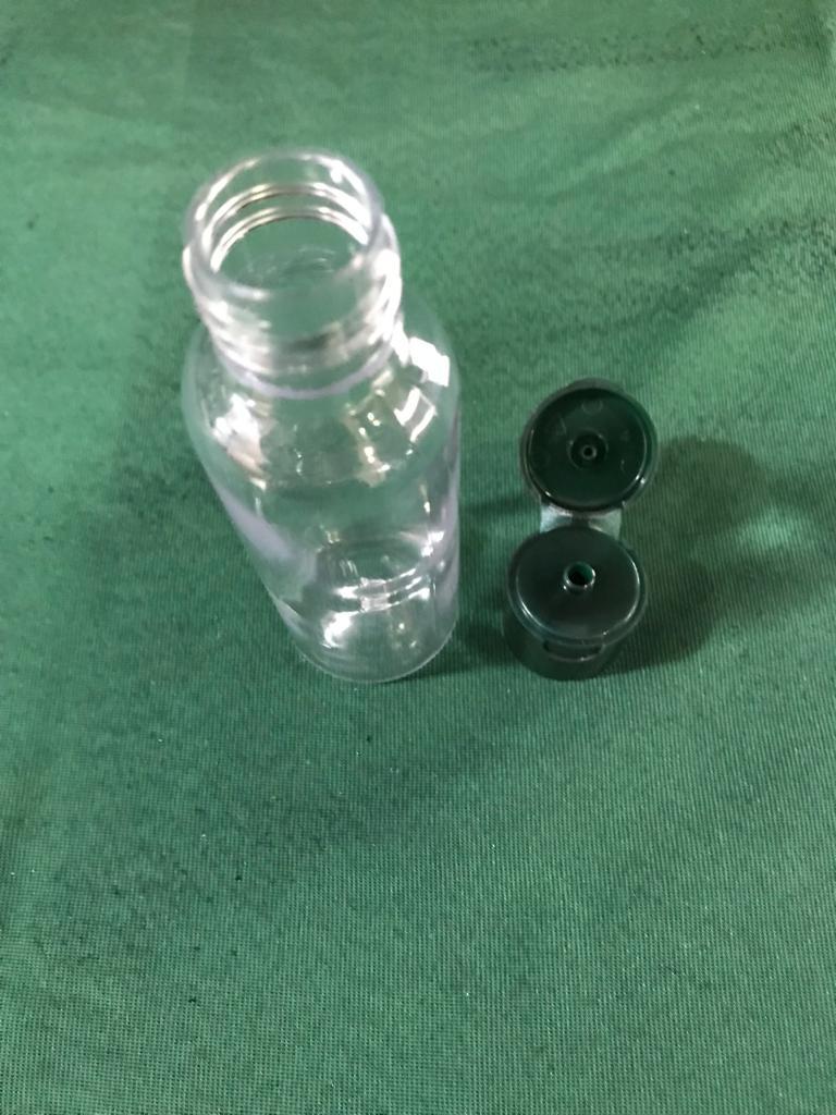 50ml Hair Oil Pet Bottle With Flip Top Cap