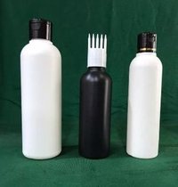 100ML HDPE HAIR OIL BOTTLE WITH COMB CAP