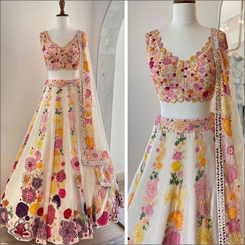 Designer Floral Lehenga Choli With Zari and Multi Sequence Embroidery Work  With Dupatta for Woman Party Wear Lehenga Choli for Indian Woman - Etsy