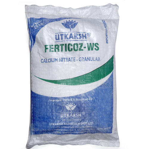 Utkarsh Calcium Nitrate Ca(No3)2(100% Water Soluble Fertilizer)(Foliar Spray Irrigation) Application: Agriculture