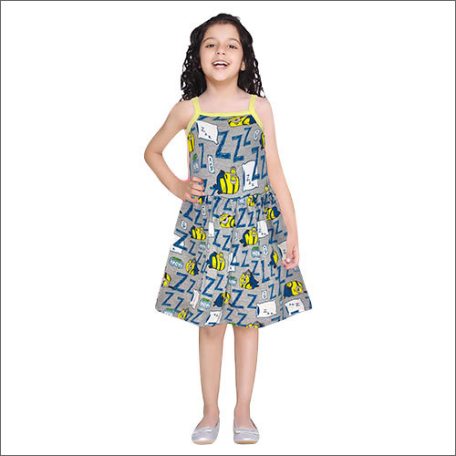 Girls Printed Frock Age Group: Kids