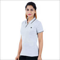 Women Polo Neck T Shirt