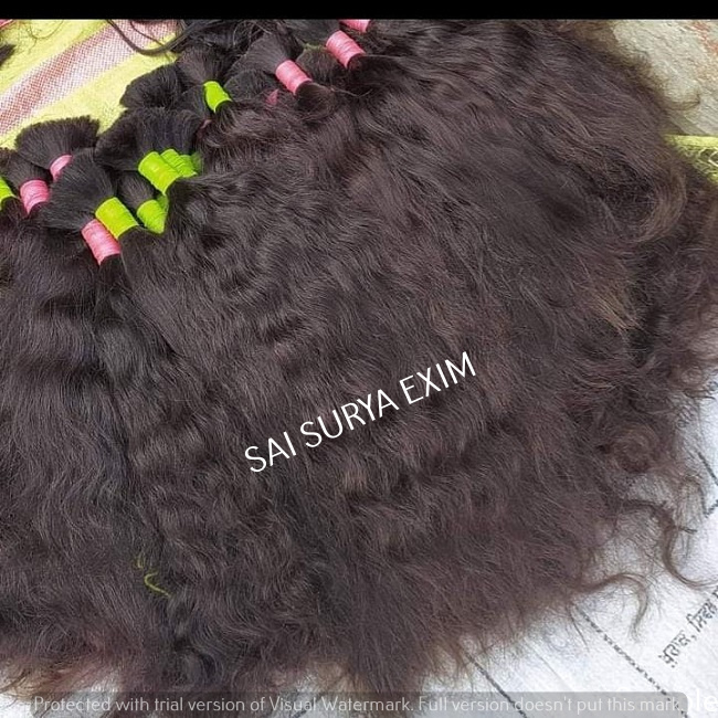TOP GRADE INDIAN SINGLE DRAWN UNPROCESSED BULK VIRGIN HUMAN HAIR EXTENSIONS