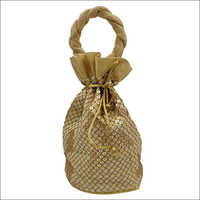 6x6 Inch Golden Potli Bags