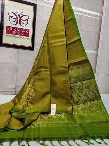 pure kanjivaram soft silk handloom tissuse border