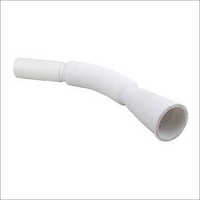 Plastic Flexible Waste Pipe - 3 Feet Length, 400mm Thread Size , Durable Heavy-duty Material In White