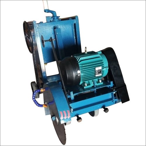 Blue 10 Hp Concrete Groove Cutting Machine With Electric Motor Operated