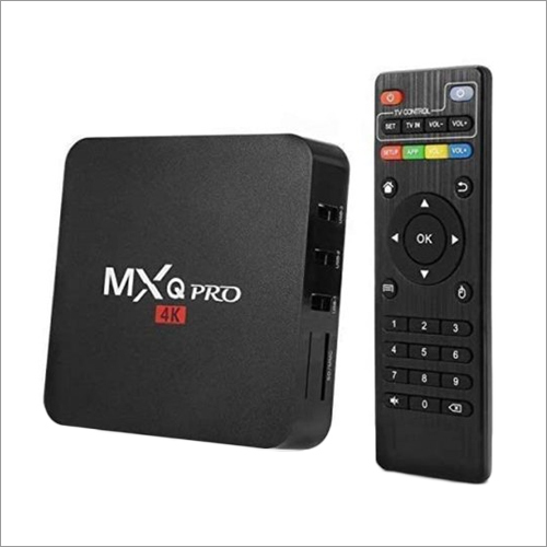 Black Mxq Pro 4K Android Smart Tv Box With 2 Gb Ram 16 Gb Rom