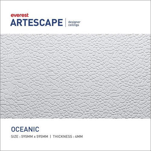 Plain 595X595 Mm Artescape Oceanic Designer Ceilings