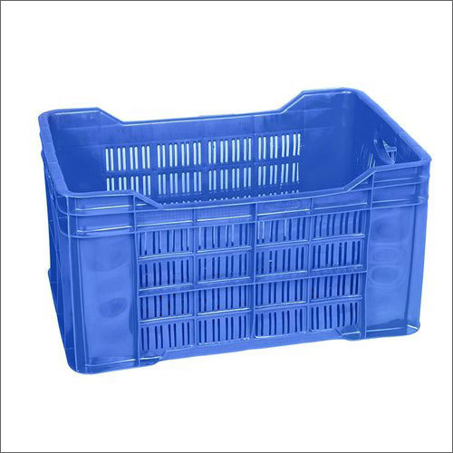 Mesh Blue Plastic Vegetable Crate