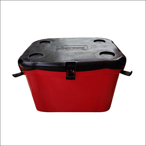 Rectangular 50 Ltr Red Plastic Ice Boxes
