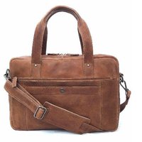 LEATHER COGNAC LAPTOP BAG NT - 890