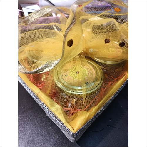4 Jar MDF Satin Gift Hamper