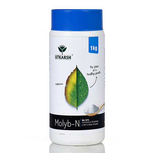 Utkarsh Molyb-N (Mo 52% Ammonium Molybdate) (100% Water Soluble) Application: Agriculture