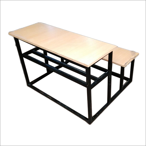 Mild Steel And Wooden School Bench