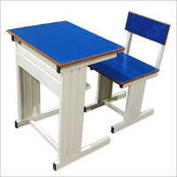 School Single Desk And Chair