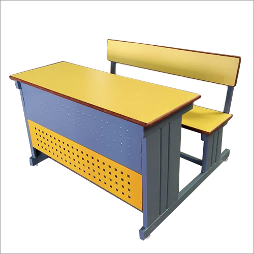 G13 Dual Desk Cum School Bench By Metal and Wood Solutions