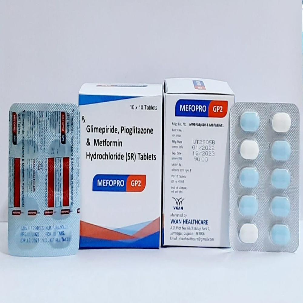 Glimepiride Pioglitazone Metformin (Sr) Tablet