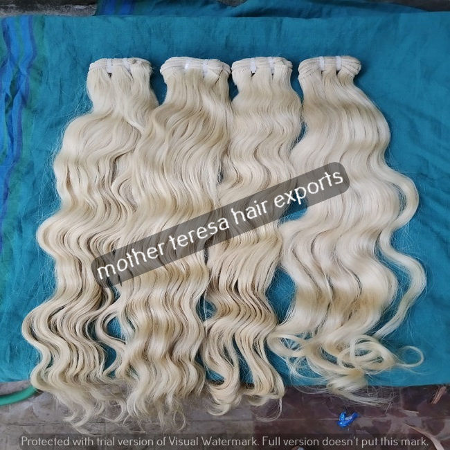 New Beauty Indian Blonde Weft Human Hair Extensions