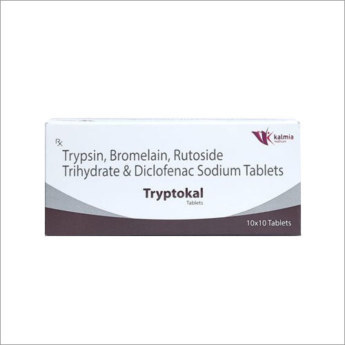 Trypsin  Bromelain Rutoside Trihydrate And Diclofenac Sodium Tablets