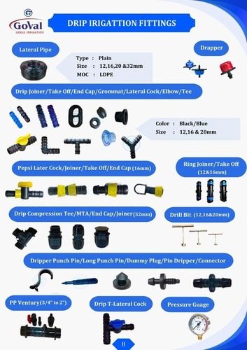 DRIP IRRIGATION FITTINGS